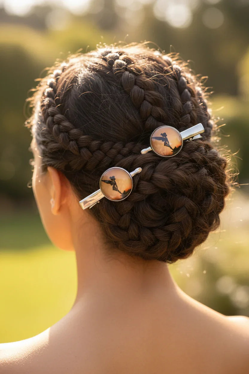 Barrettes - Fée Clochette - LunellaB