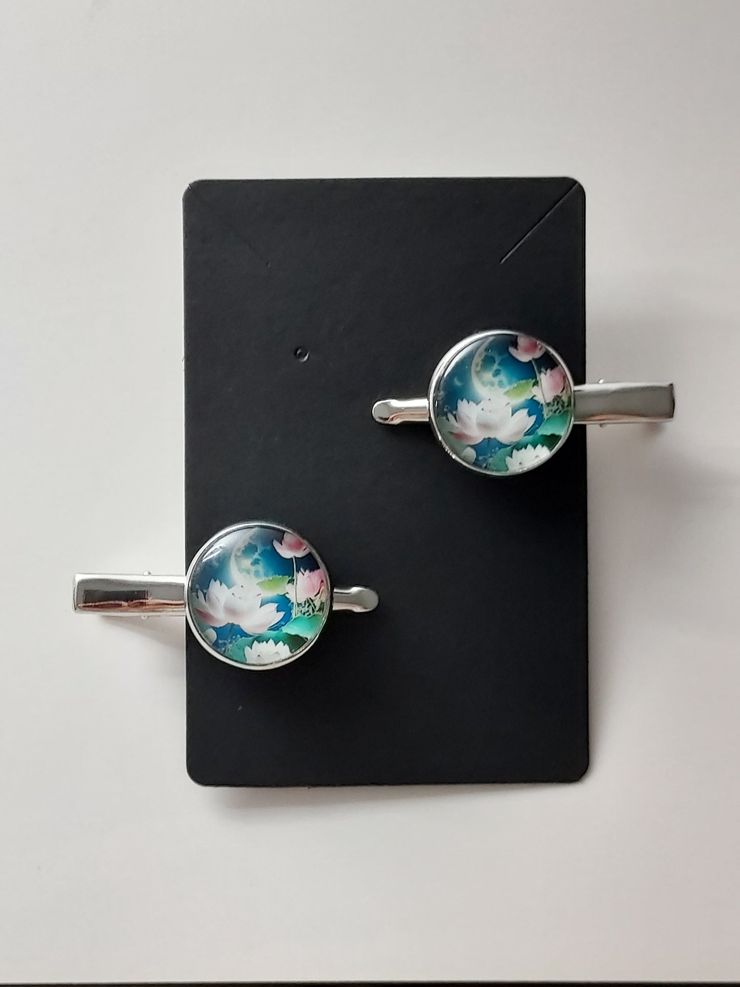 Barrettes acier inoxydable - "Féerique"