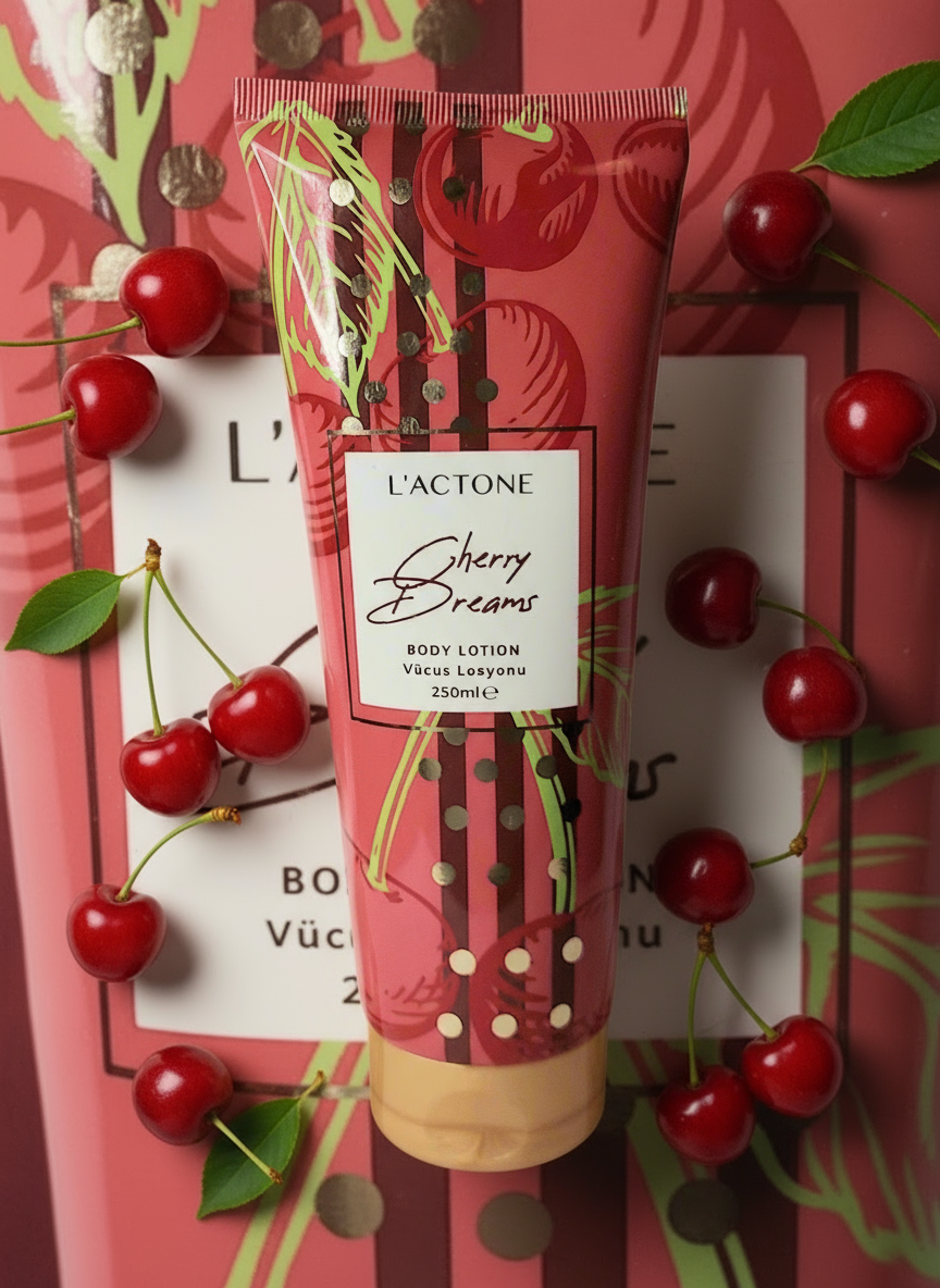 Crème hydratante corps femme 250ml - Cherry Dreams