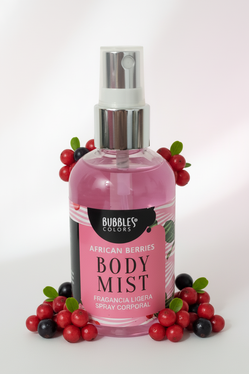 Brume corporelle femme 100ml Bubbles Colors - Baies D'Afrique