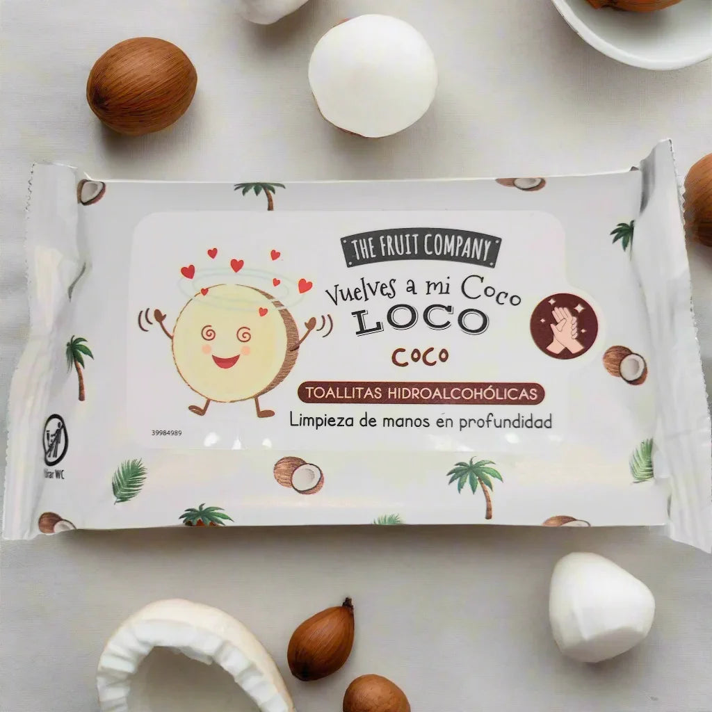Lingettes hydro alcoolique désinfectantes pour les mains "Hydro Coco" - LunellaB