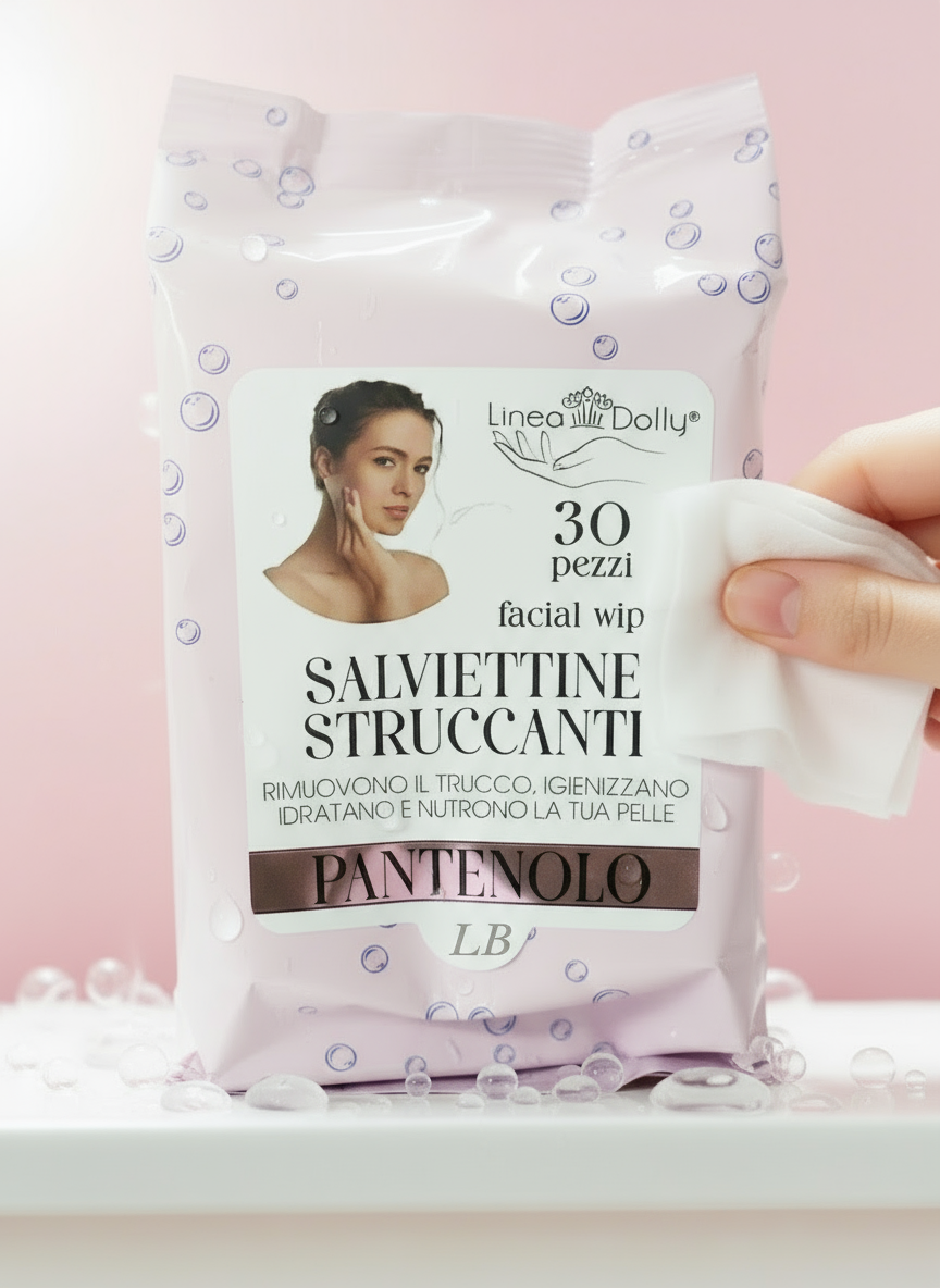 Lingettes démaquillantes et nettoyantes au Penthénol