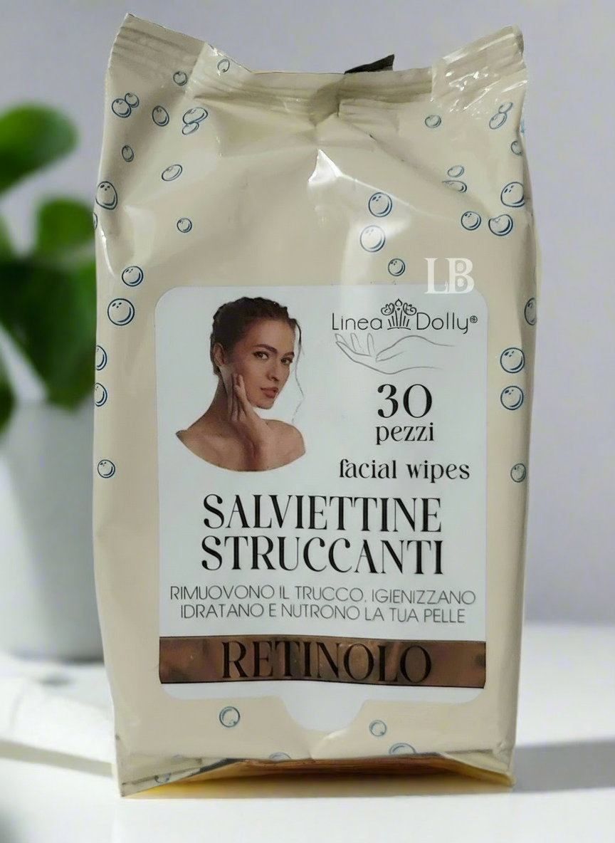 Lingettes nettoyantes et hydratantes - Rétinol