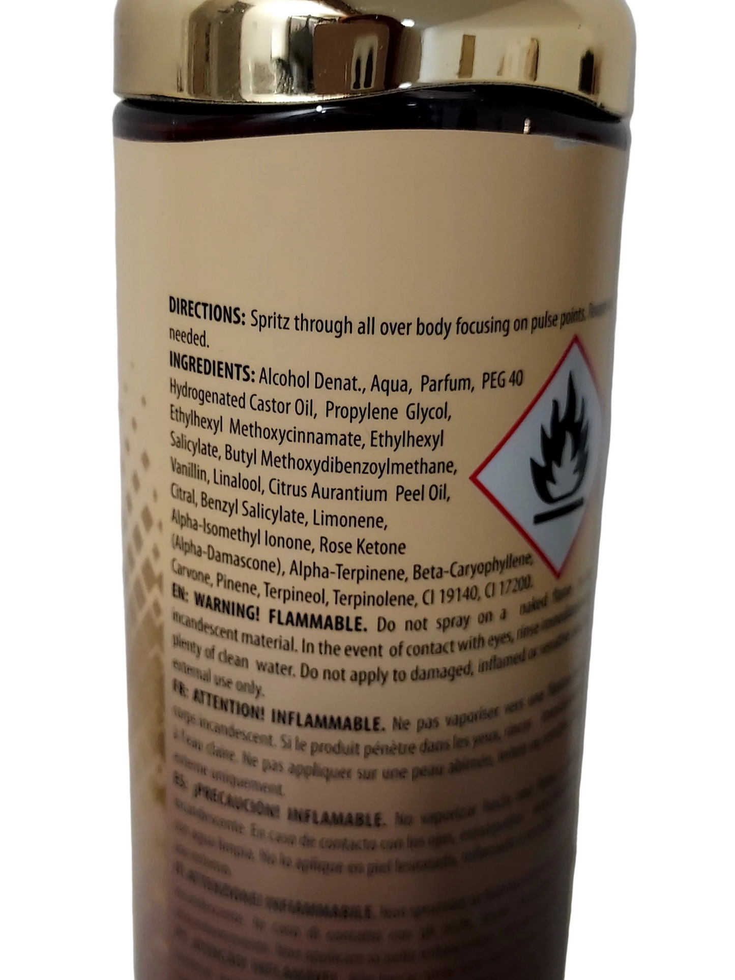 Brume corporelle Vanille Crush de LunellaB avec flacon spray, parfum gourmand à la vanille, pour une sensation de douceur.