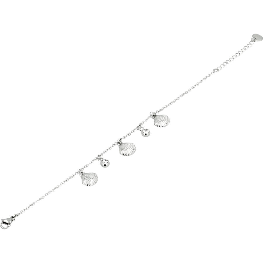 Bracelet réglable argentée acier inoxydable - Shelly