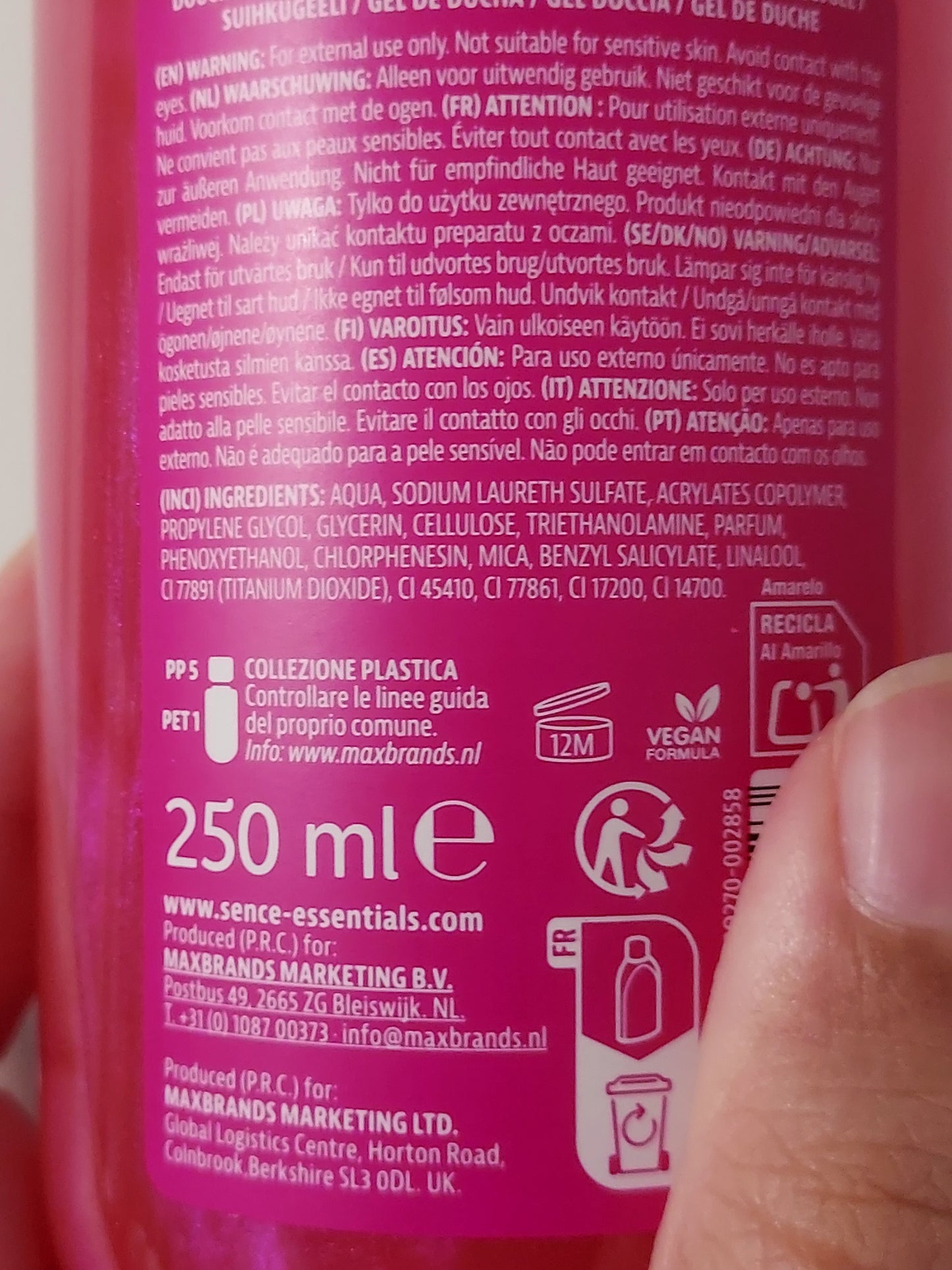 Gel douche scintillant Sence - Sweet Escape 🌺