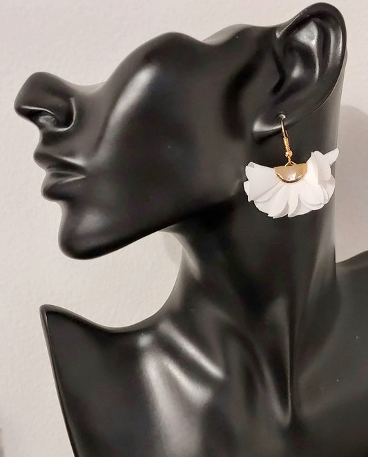Boucles d'oreilles blanches - Hella