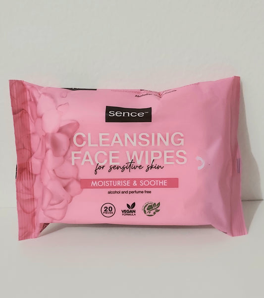 Lingettes nettoyantes pour peau sensible - sans alcool et sans parfum