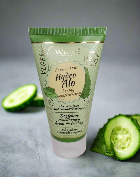 Crème visage au jus D'aloè Vera et extrait de concombre - "Hydro Alo"