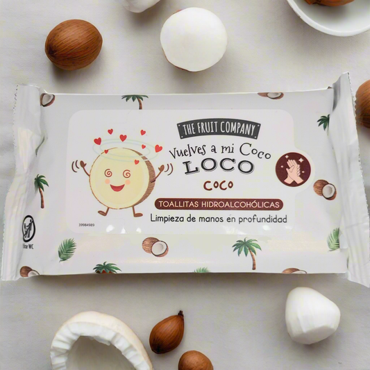 Lingettes hydro alcoolique désinfectantes pour les mains "Hydro Coco"
