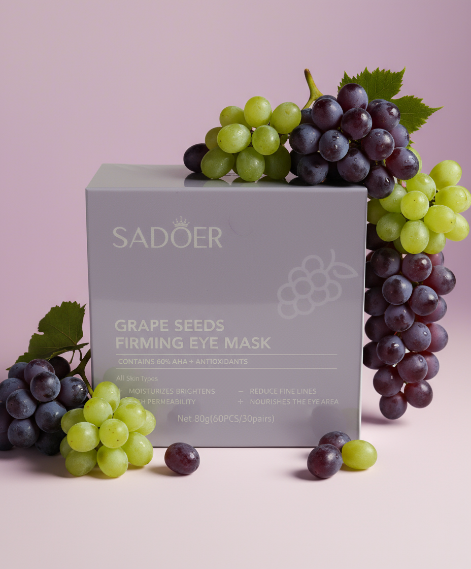 Patchs raffermissants pour les yeux antioxydants au raisin