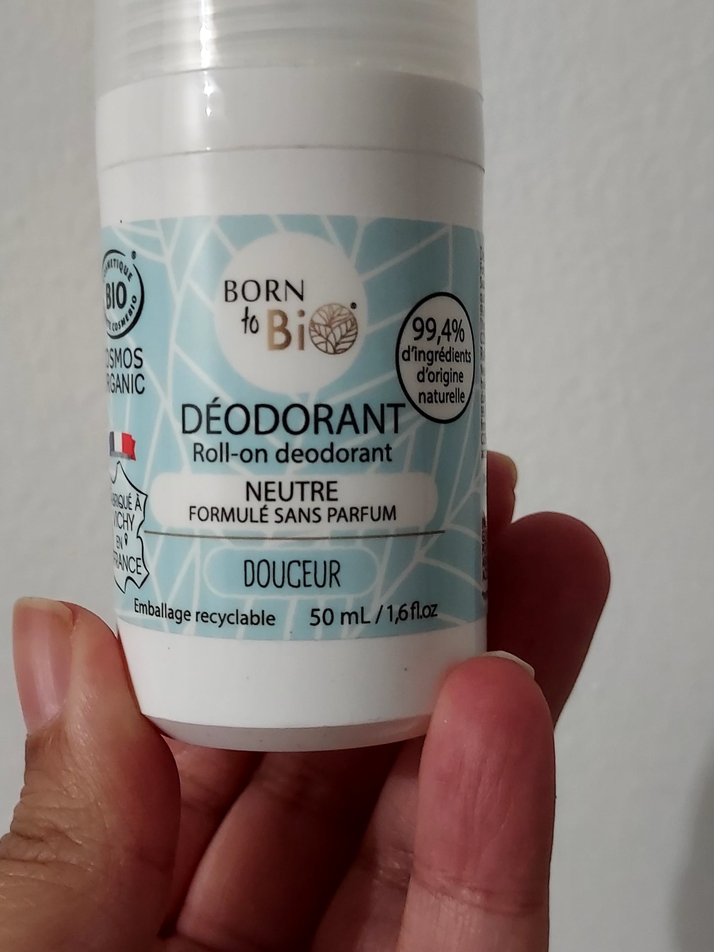Déodorant roll-on Born To Bio neutre sans parfum - LunellaB