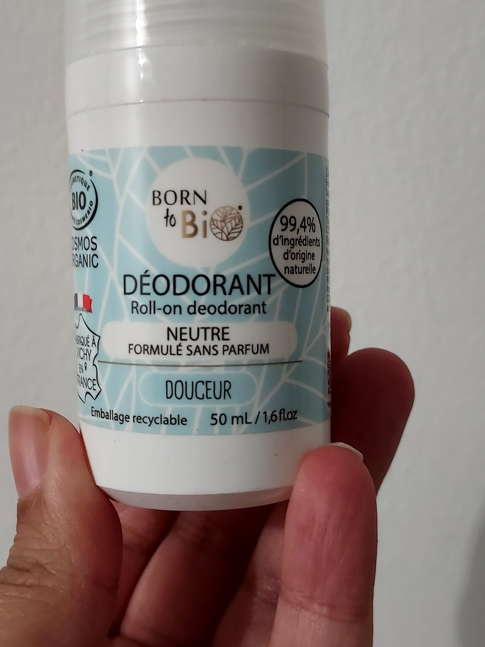 Déodorant roll-on Born To Bio neutre sans parfum - LunellaB