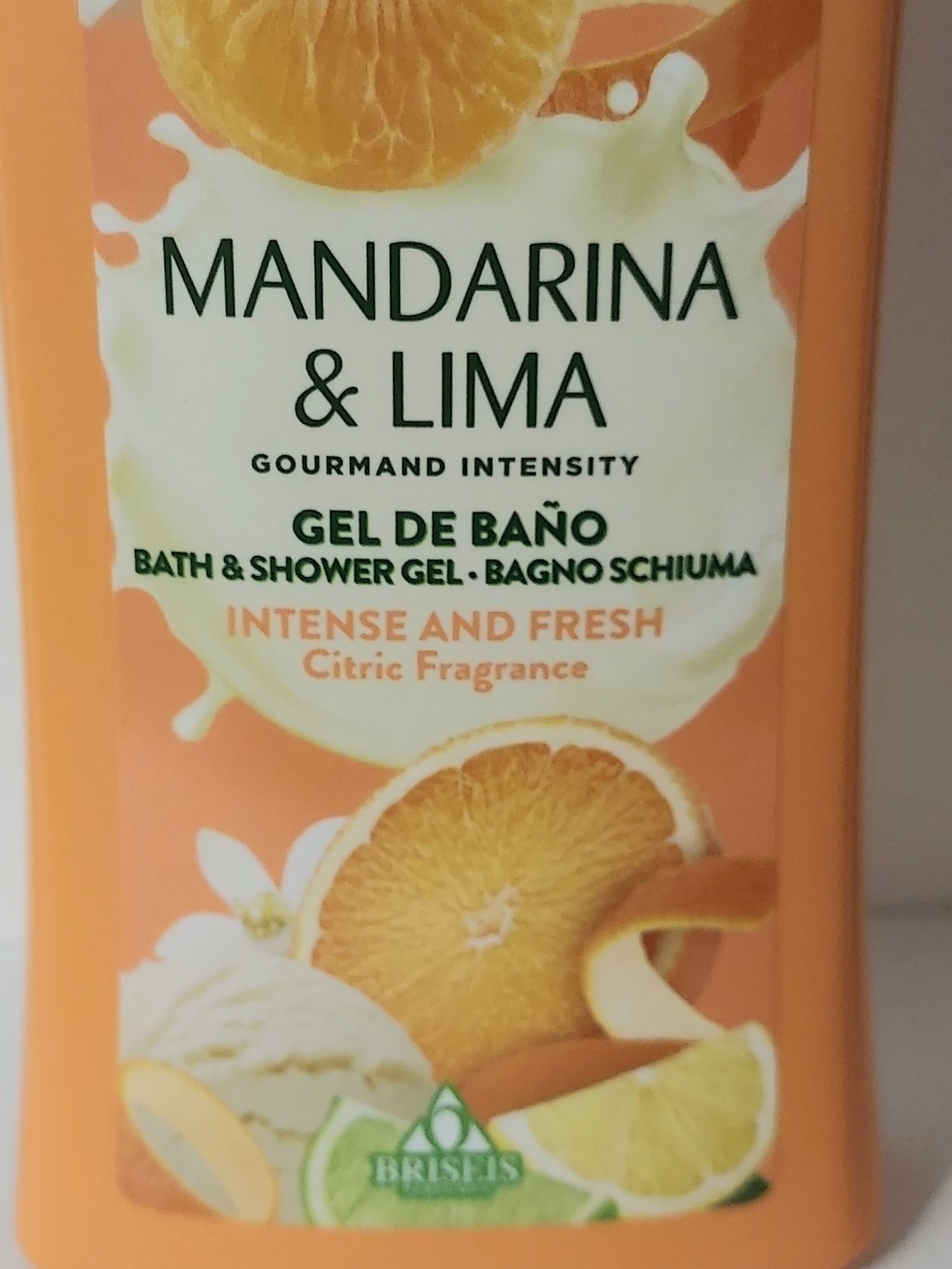 Gel douche et bain mandarine et citron vert - format familial