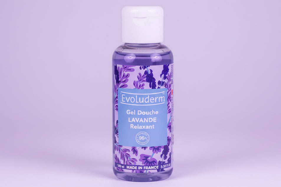 Gel douche 100ml Evoluderm - Lavande relaxant - LunellaB