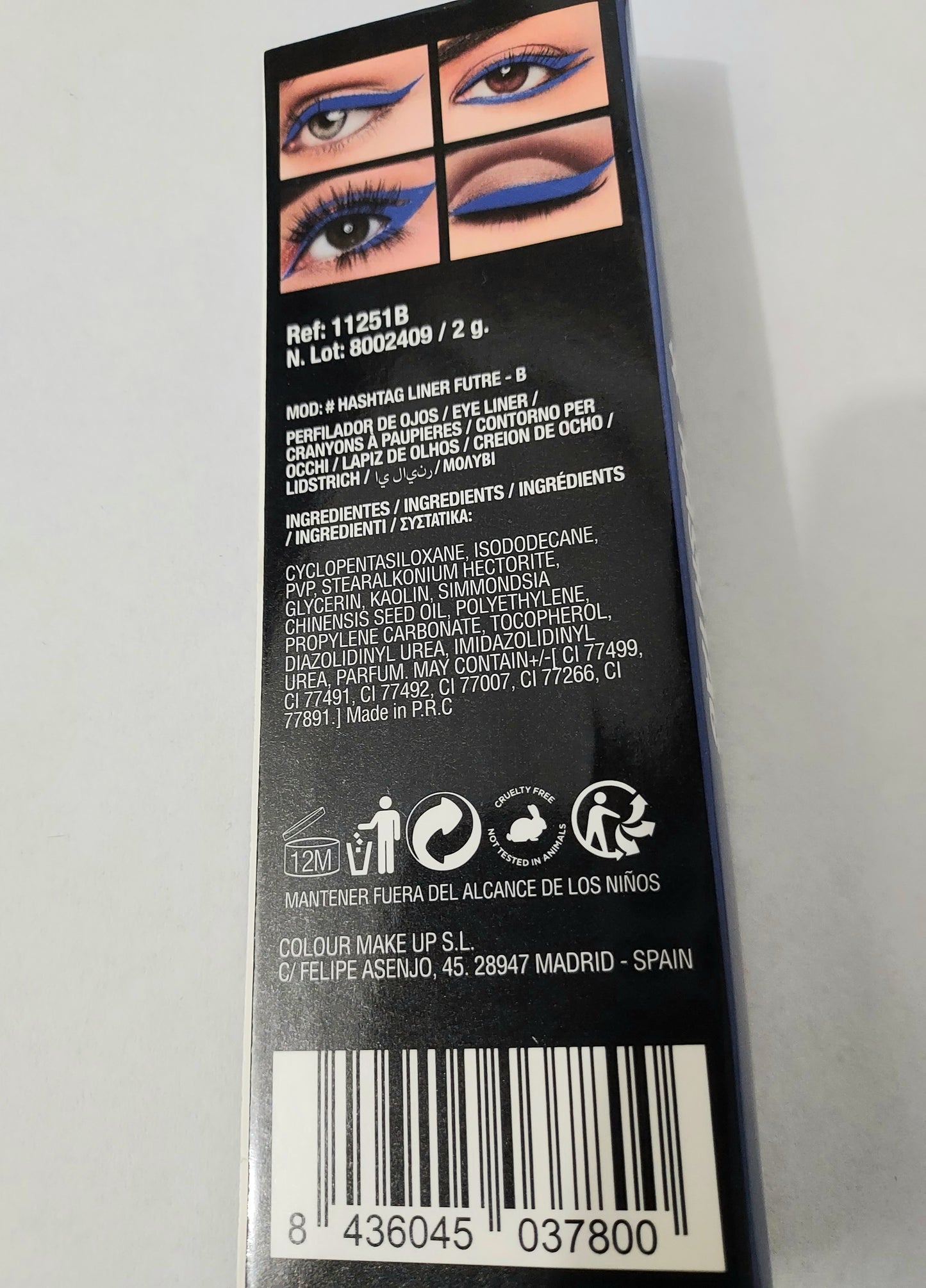 Eyeliner feutre Hashtag waterproof D'Donna - Bleu