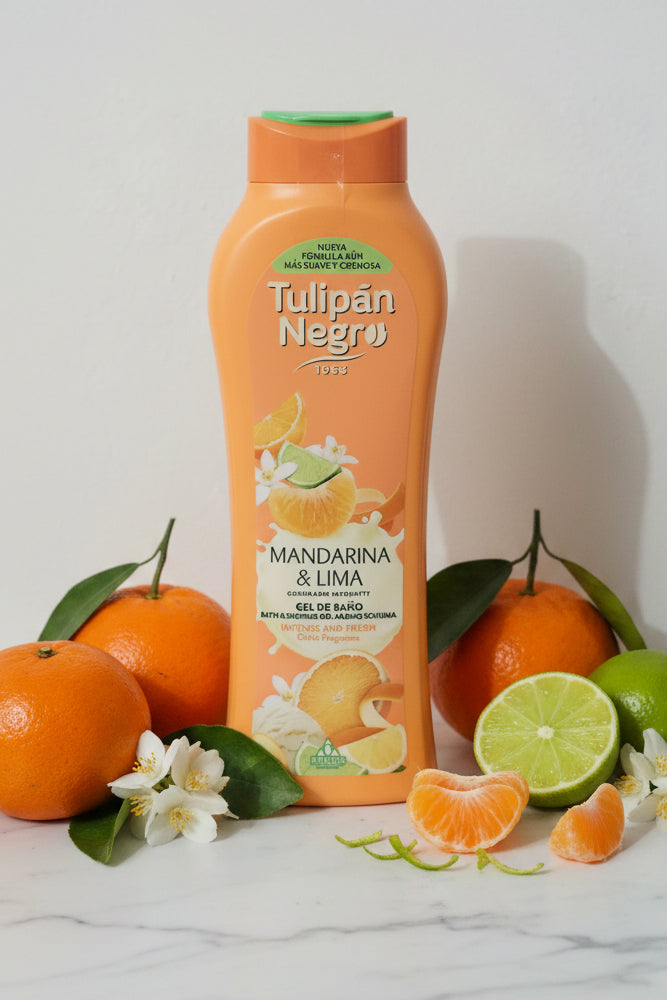Gel douche et bain mandarine et citron vert - format familial