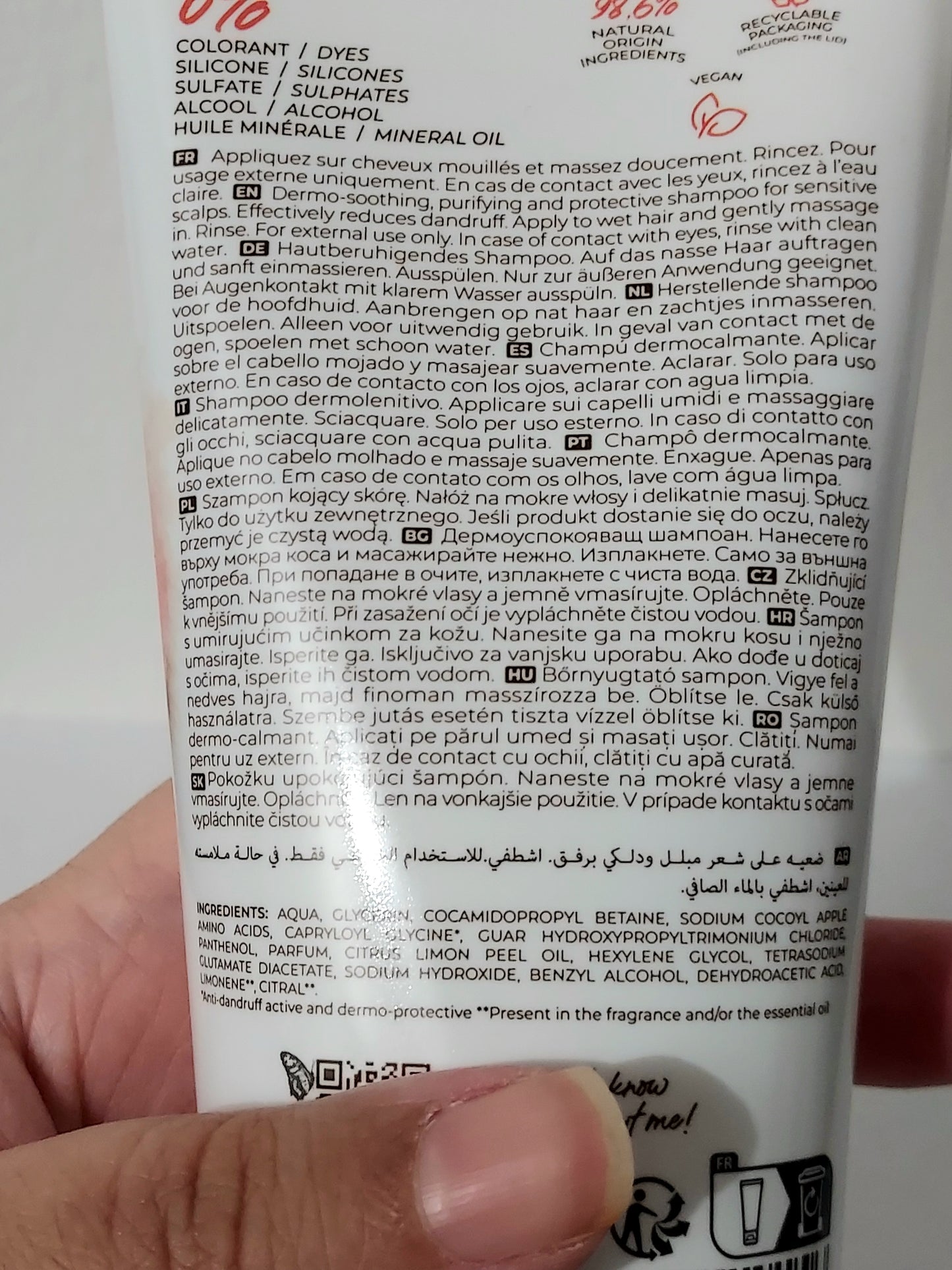 Shampoing Les Secrets de Loly - Dermo apaisant hydratant et anti-pelliculaire - LunellaB