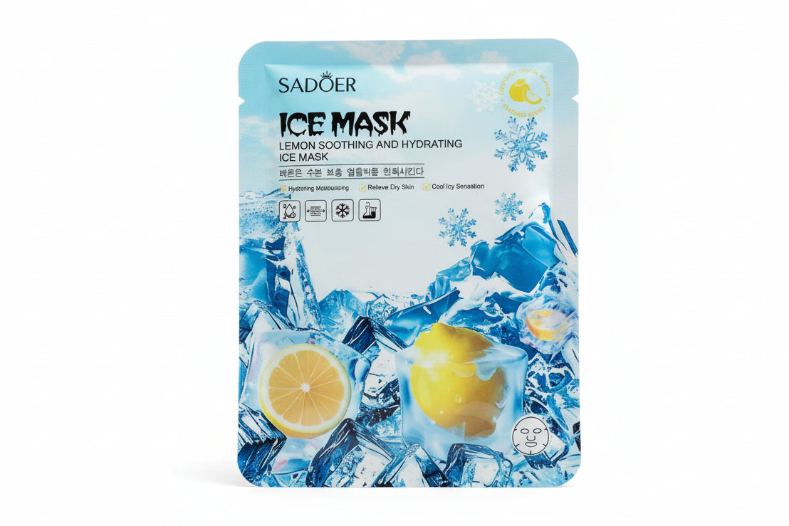 Masque visage Ice Mask citron 🍋 - LunellaB