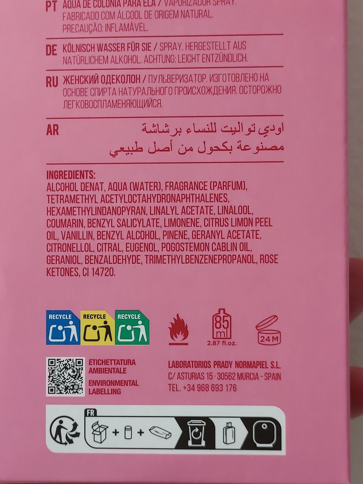 Eau de toilette générique pour femme Prady - Pink Butterfly