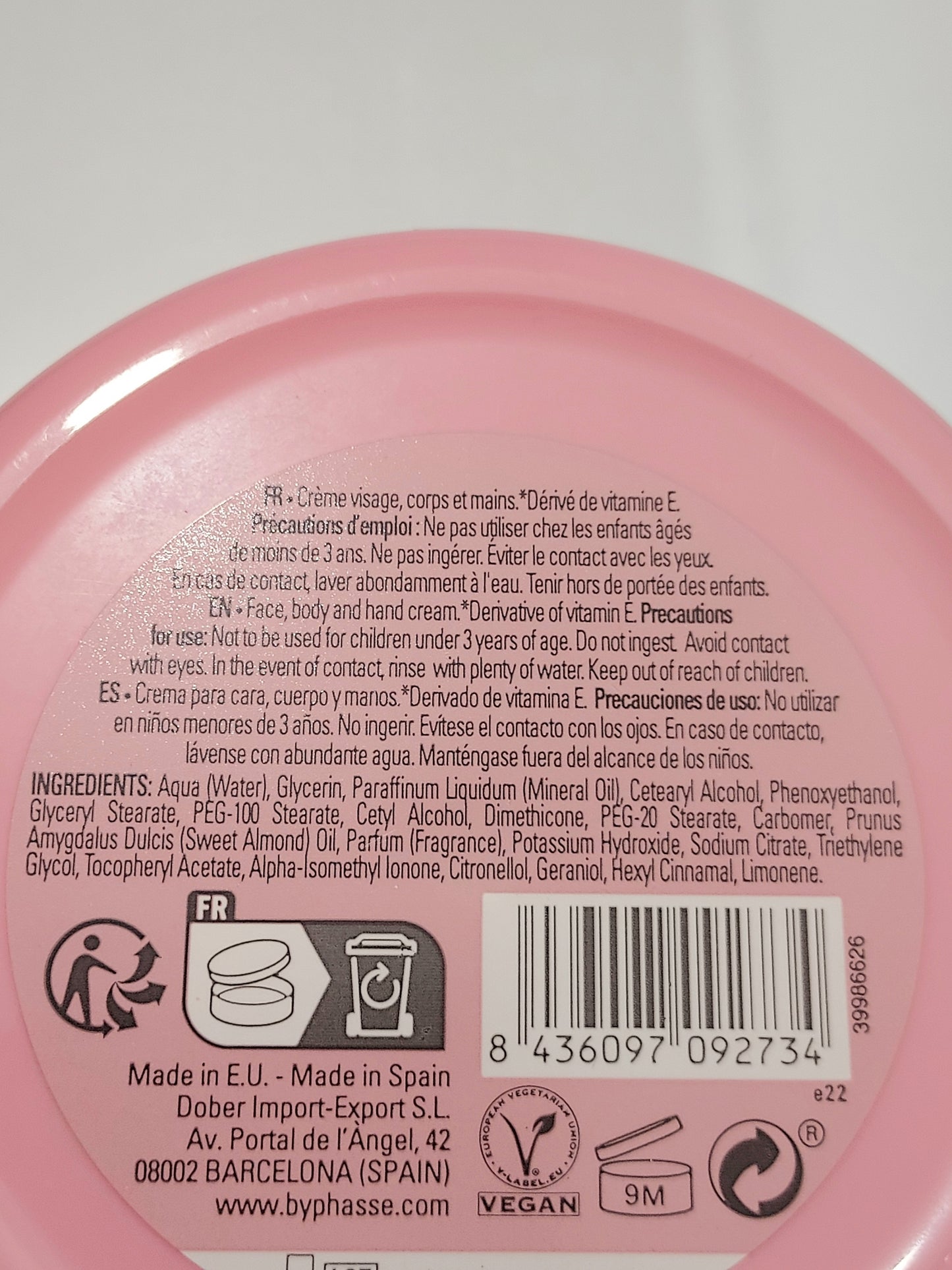 Crème hydratante et nourissante corps, visage et mains