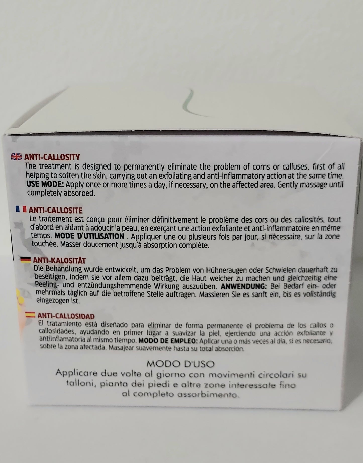 Crème soin intensif pieds anti-callosité
