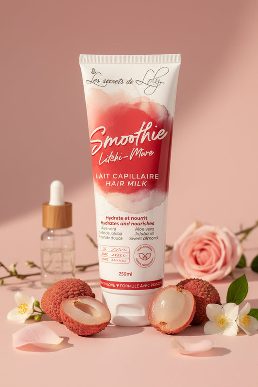 Lait capillaire Les Secrets de Loly Litchi et Mûre - Hydratant et nourissant - LunellaB